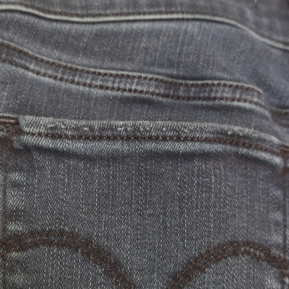 Dark Blue Levis 711 Skinny Jeans - Picture 7 of 8